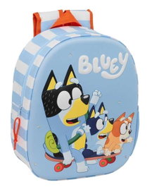 Safta Mochila 3D avec LEDs Bluey 27x33x10cm Âge minimum 36 mois