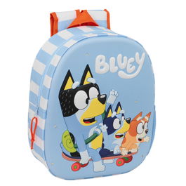 Cartable Bluey Blanc Bleu clair 27 x 33 x 10 cm