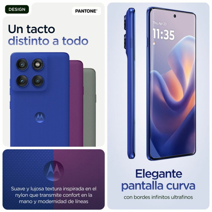 Smartphone Motorola edge 60 pro 12 GB RAM 512 GB 6,7" 6,67" Bleu