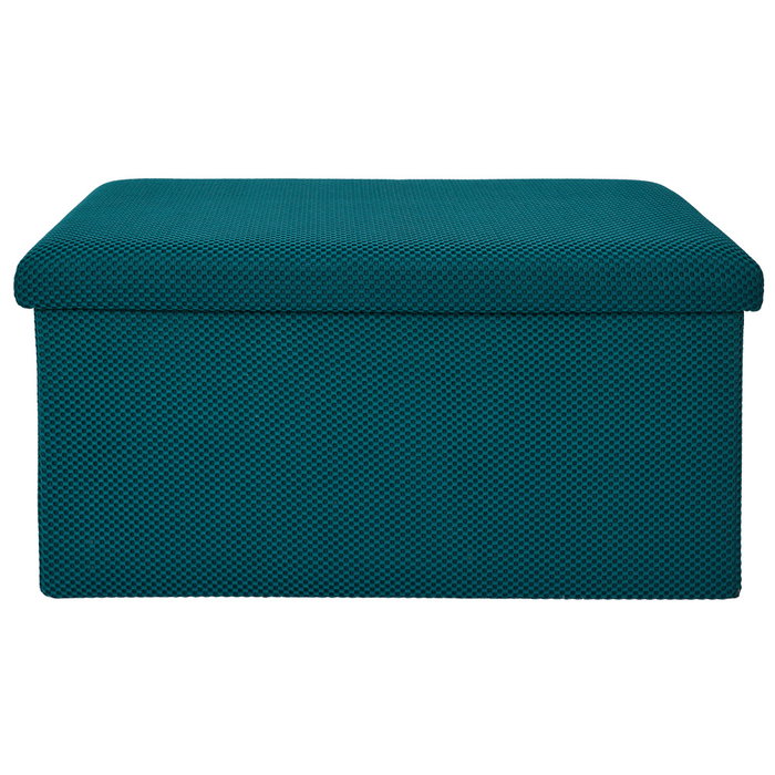 Home Deco Factory Banc pouf pliable Atom bleu