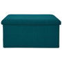 Home Deco Factory Banc pouf pliable Atom bleu