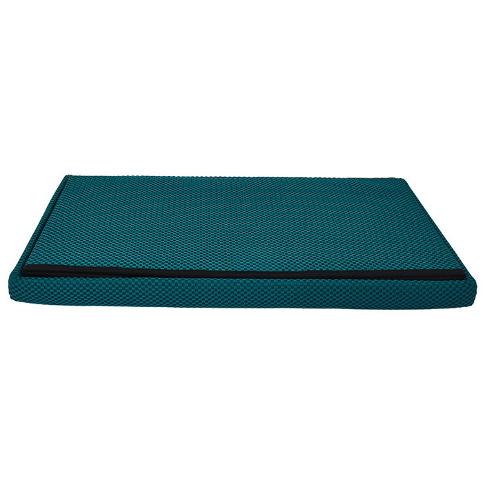 Home Deco Factory Banc pouf pliable Atom bleu