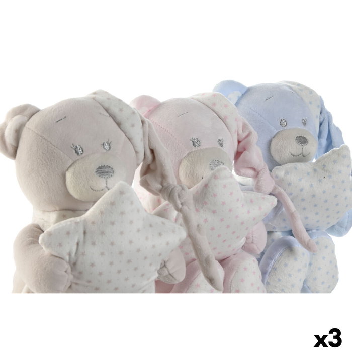 Coffret Bébé Home ESPRIT Bleu Beige Rose Polyester (3 Unités)