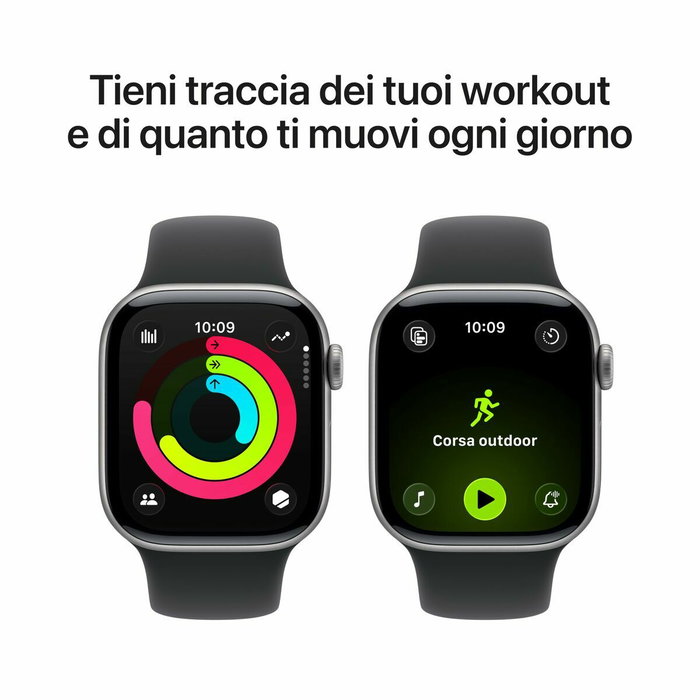 Apple Watch Series 11 GPS 42mm Gris sidéral aluminium