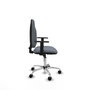 PIQUERAS Y CRESPO Chaise de bureau Algarra, tissu gris, base chromée