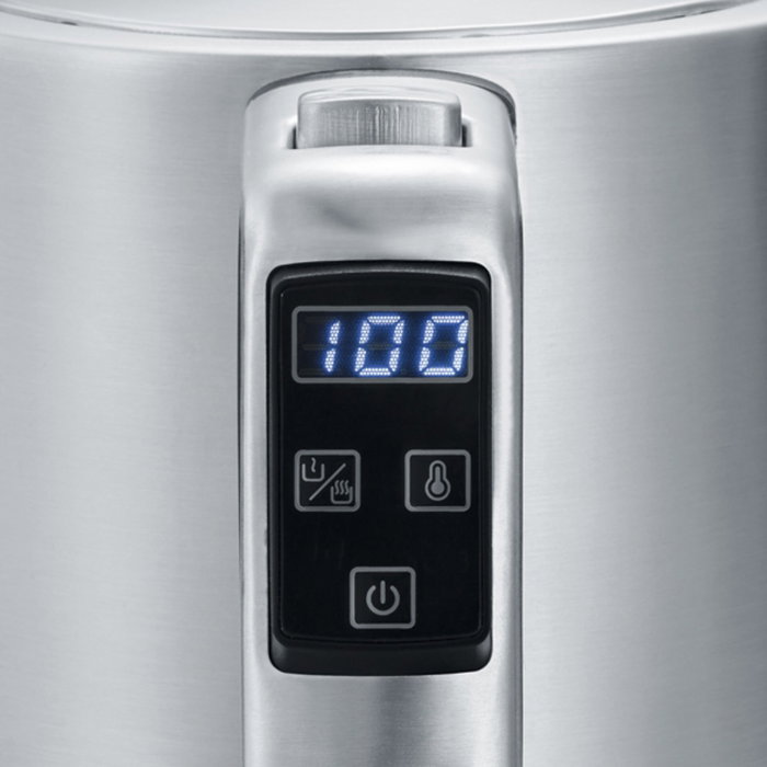 Severin WK3418 - Bouilloire en inox 1,7 L - Argent et Noir