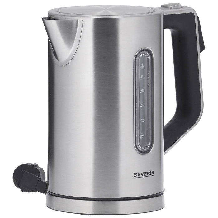 Severin WK3418 - Bouilloire en inox 1,7 L - Argent et Noir