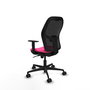 Piqueras y Crespo Chaise de Bureau Jorquera Rose et Noir
