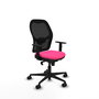 Piqueras y Crespo Chaise de Bureau Jorquera Rose et Noir