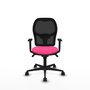 Piqueras y Crespo Chaise de Bureau Jorquera Rose et Noir
