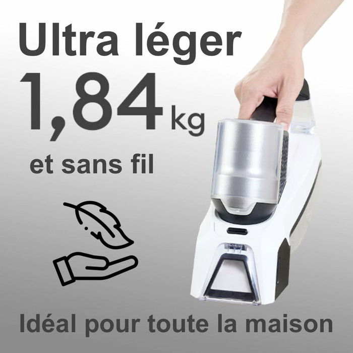 Eziclean Spot Remover W100 Shampouineuse sans fil Gris / Blanc Eziclean Spot Remover W100 Shampouineuse sans fil Gris / Blanc