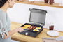 Ninja GR101EU Gril et plaque de cuisson d'intérieur grand format, surface antiadhésive interchangeable, cuisson uniforme jusqu'à 260°C, jusqu'à 5 personnes