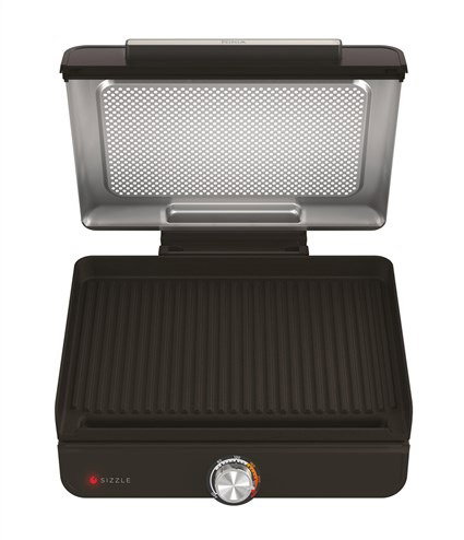 Ninja GR101EU Gril et plaque de cuisson d'intérieur grand format, surface antiadhésive interchangeable, cuisson uniforme jusqu'à 260°C, jusqu'à 5 personnes Ninja GR101EU Gril et plaque de cuisson d'intérieur grand format, surface antiadhésive interchangeable, cuisson uniforme jusqu'à 260°C, jusqu'à 5 personnes