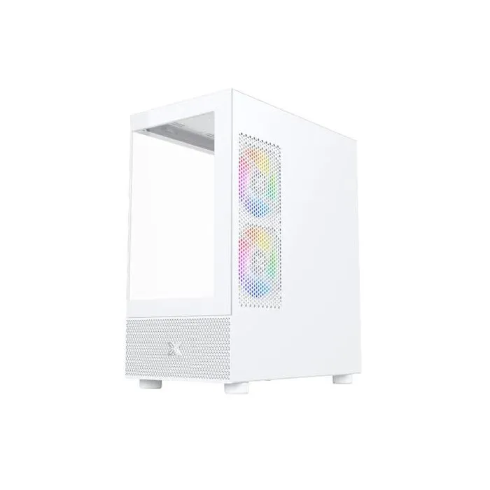 Xigmatek Alphard M Arctic - Boîtier PC Mini tour (M-ATX) - 4 ventilateurs 120mm A-RGB - 2 panneaux en verre trempé - Ports USB 3.0 et HD Audio - Blanc Xigmatek Alphard M Arctic - Boîtier PC Mini tour (M-ATX) - 4 ventilateurs 120mm A-RGB - 2 panneaux en verre trempé - Ports USB 3.0 et HD Audio - Blanc