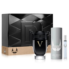 Paco Rabanne - Coffret Invictus Victory pour Homme : Eau de Parfum 100 ml + Eau de Parfum 10 ml + Déodorant Spray 150 ml