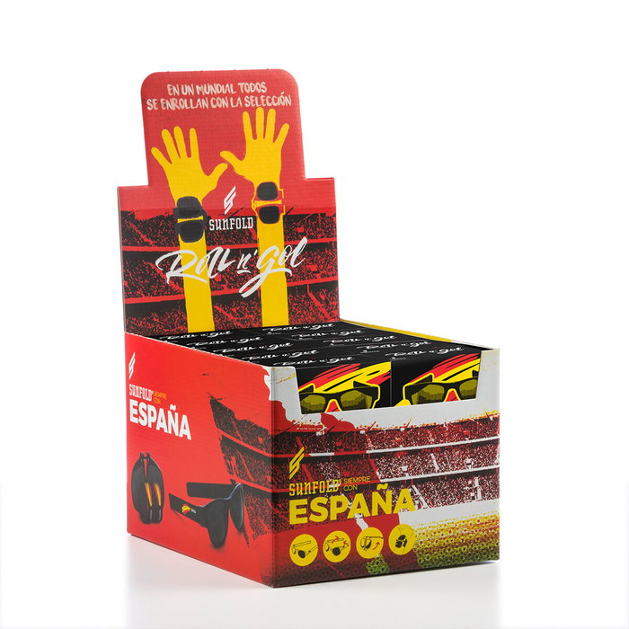 Pack distributeur de bière réfrigérant InnovaGoods et 2 lunettes de soleil enroulables Sunfold Spain Black