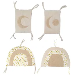 Domiva - Tour de lit modulable bébé Lune - 49x29 cm - Protection de lit, 4 panneaux (2x20x29 cm + 1x42x29 cm)