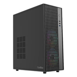 Coolbox A850 Boîtier PC ATX Noir, Tour Acier SPCC, Ventilateur 120mm, USB-C, jusqu'à 330mm GPU