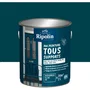 Ripolin - Peinture Mat Multi-Supports 2L - Bleu Acapulco RAL 5020 - Pour Bois, Métal, Béton - Résiste aux UV et Intempéries