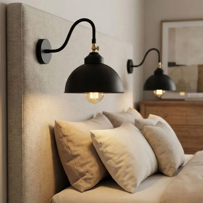 Applique murale Black - Style industriel - Métal - Noir