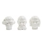 Figurine Décorative DKD Home Decor Blanc Néoclassique 14 x 11 x 14 cm (3 Unités)