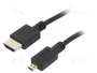 GEMBIRD Câble HDMI vers micro HDMI 4,5m 4K UHD 2160p noir