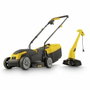 Powerplus Kit Tondeuse à Gazon 1300 W et Coupe-Bordure 250 W