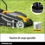 Powerplus POWXG62205T - Kit tondeuse à gazon électrique 1300 W 32 cm et coupe-bordures 250 W 22 cm - Entretien pelouse jusqu'à 250 m²