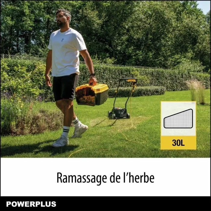 Powerplus POWXG62205T - Kit tondeuse à gazon électrique 1300 W 32 cm et coupe-bordures 250 W 22 cm - Entretien pelouse jusqu'à 250 m²