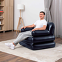 Bestway 75114 Sillon Gonflable 4 Positions Noir 191x38x25 cm
