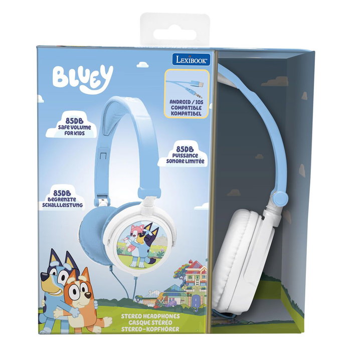 Lexibook Casque stéréo filaire pliable Bluey