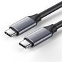 Elbe CA-1501-TCC Câble USB-C vers USB-C 1 mètre noir - Transfert de données USB 3.2 Gen 1 (10 Gbps) et charge