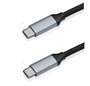 Elbe CA-1501-TCC Câble USB-C vers USB-C 1 mètre noir - Transfert de données USB 3.2 Gen 1 (10 Gbps) et charge