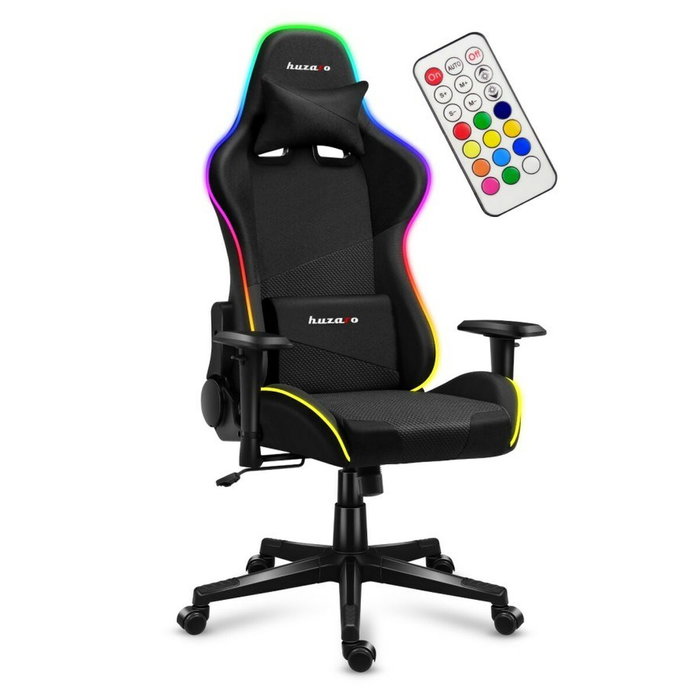 Huzaro Chaise de jeu HZ-Force 6.3 RGB Mesh Noir