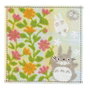 Semic studios Mini Serviette Totoro Gris Jardin de Fleurs 25x25 cm - Officielle Studio Ghibli
