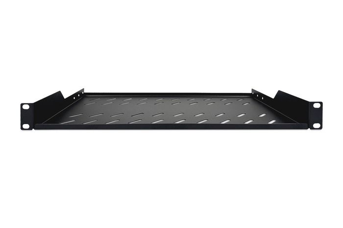 Digitus Tablette de montage fixe 1U pour rack 19", profondeur 400 mm, dimensions 45 x 483 x 250 mm, capacité 15 kg, couleur noir