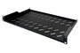 Digitus Tablette de montage fixe 1U pour rack 19", profondeur 400 mm, dimensions 45 x 483 x 250 mm, capacité 15 kg, couleur noir