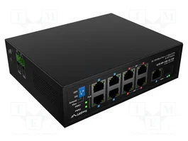 LANBERG ILFE-8P-1GE-1S-120 Switch Ethernet Noir