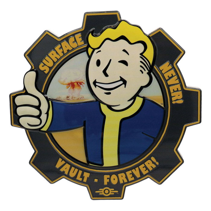 Fallout panneau résine Vault Boy Fallout panneau résine Vault Boy
