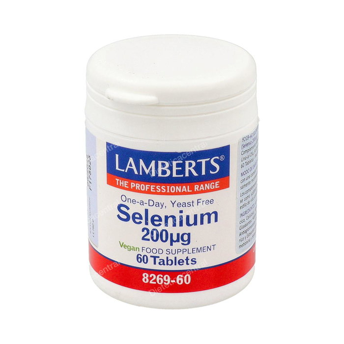 Lamberts Sélénium 200 µg (L-Sélénométhionine) 60 comprimés – Complément alimentaire Lamberts Sélénium 200 µg (L-Sélénométhionine) 60 comprimés – Complément alimentaire