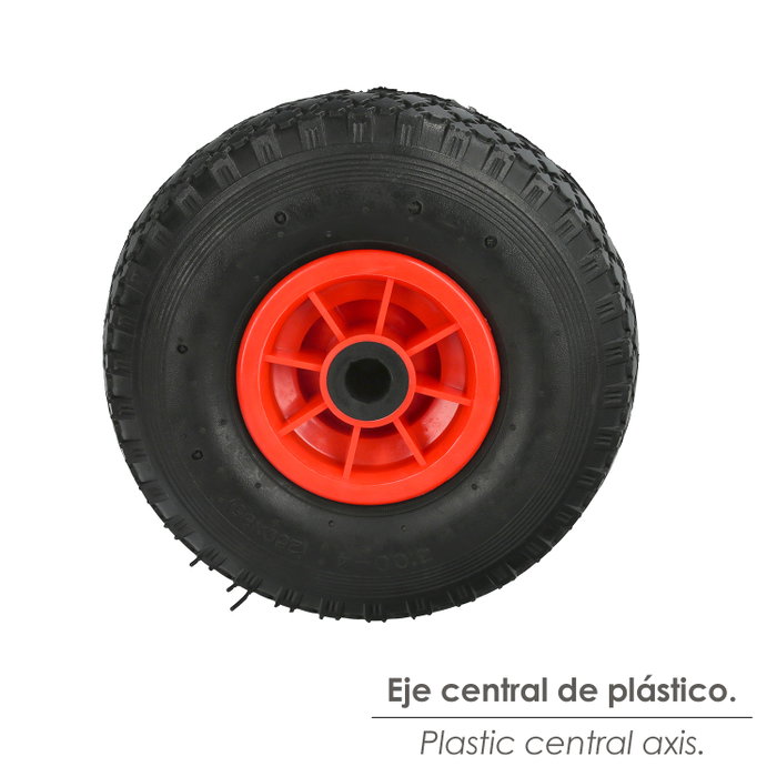 WOLFPACK LINEA PROFESIONAL Roue chariot sacs pneumatique, jante plastique 20 mm