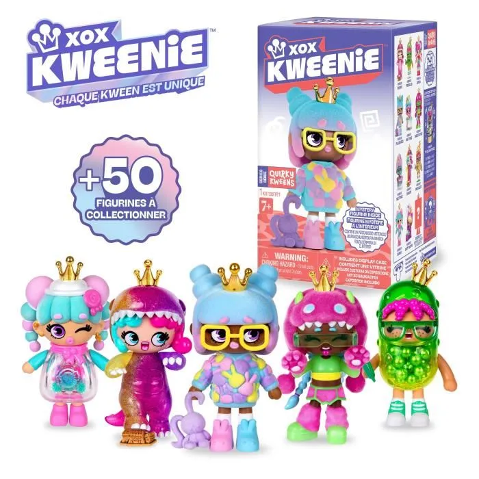 XOX KWEENIE - Poupée surprise Série Quirky, 13 cm, 13 modèles à collectionner (modèle aléatoire)