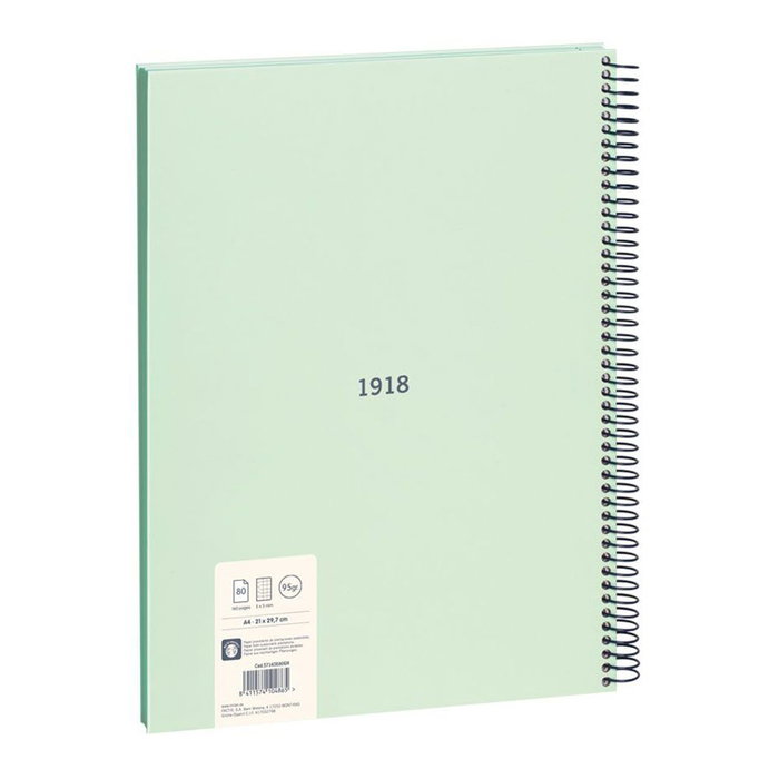Cahier à Spirale Milan 430 Vert A4 80 Volets (3 Unités) Cahier à Spirale Milan 430 Vert A4 80 Volets (3 Unités)
