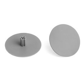 HERRAJES ALK Tapa embellisseuse Allen 6 ø40mm pivot de 8mm gris métal