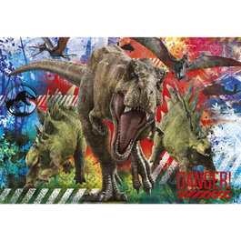 Clementoni Puzzle Jurassic World 180 pièces - Format du puzzle : 48,5 x 33,5 cm
