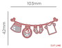 Misskuty Pochoir fin ZAG motif étendoir à linge pour enfants