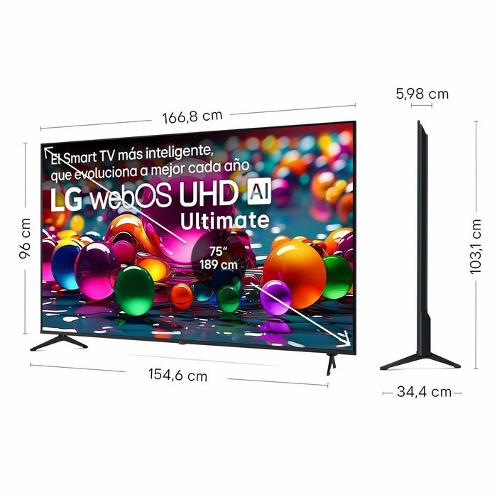 TV intelligente LG 75UA75006LA.AEUQ 4K Ultra HD 75" LED