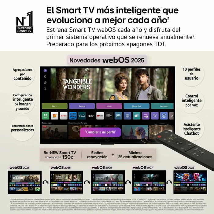 TV intelligente LG 75UA75006LA.AEUQ 4K Ultra HD 75" LED