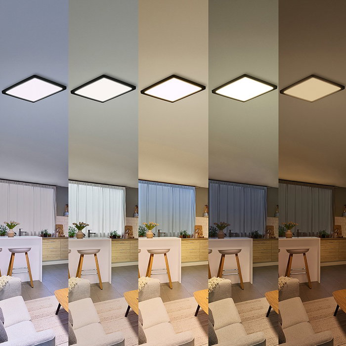 Philips Valen Plafon Carré Noir 13W