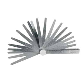 ALYCO Jeu de jauges d'épaisseur en éventail 0,05-1mm, 20 lames